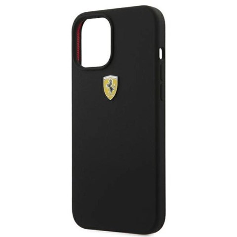 Etui Ferrari On Track Silicone na iPhone 12 Pro Max - czarne Ferrari