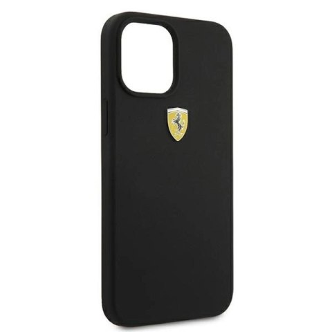 Etui Ferrari On Track Silicone na iPhone 12 Pro Max - czarne Ferrari