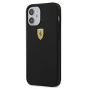 Etui Ferrari On Track Silicone na iPhone 12 mini - czarne Ferrari