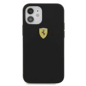 Etui Ferrari On Track Silicone na iPhone 12 mini - czarne Ferrari
