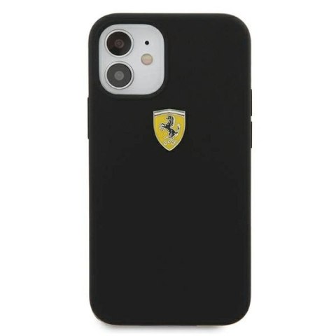 Etui Ferrari On Track Silicone na iPhone 12 mini - czarne Ferrari
