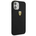 Etui Ferrari On Track Silicone na iPhone 12 mini - czarne Ferrari