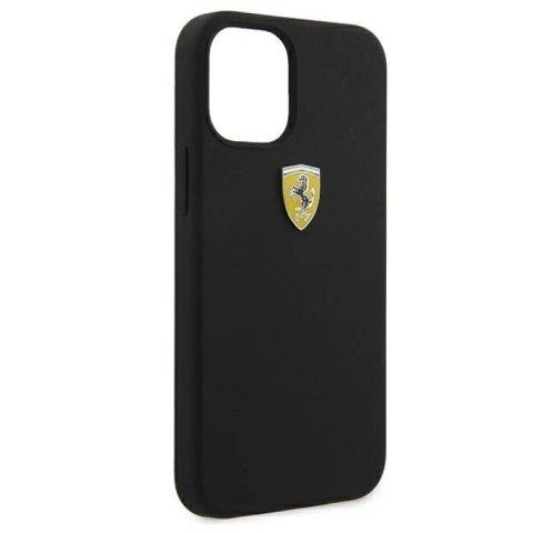 Etui Ferrari On Track Silicone na iPhone 12 mini - czarne Ferrari