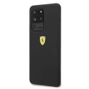 Etui Ferrari Silicone na Samsung Galaxy S20 Ultra - czarne Ferrari