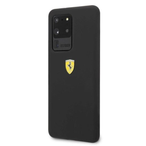 Etui Ferrari Silicone na Samsung Galaxy S20 Ultra - czarne Ferrari