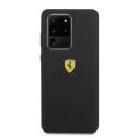 Etui Ferrari Silicone na Samsung Galaxy S20 Ultra - czarne Ferrari