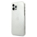 Etui Guess 4G 3D Pattern Collection na iPhone 12 Pro Max - przezroczyste Guess