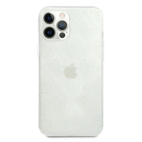 Etui Guess 4G 3D Pattern Collection na iPhone 12 Pro Max - przezroczyste Guess
