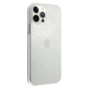 Etui Guess 4G 3D Pattern Collection na iPhone 12 Pro Max - przezroczyste Guess