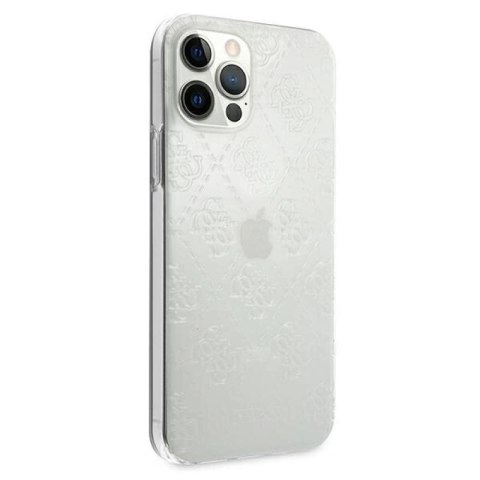 Etui Guess 4G 3D Pattern Collection na iPhone 12 Pro Max - przezroczyste Guess