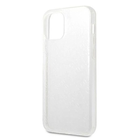 Etui Guess 4G 3D Pattern Collection na iPhone 12 Pro Max - przezroczyste Guess