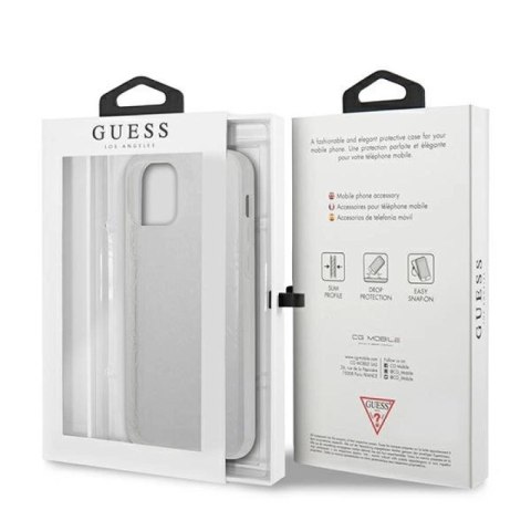 Etui Guess 4G 3D Pattern Collection na iPhone 12 Pro Max - przezroczyste Guess