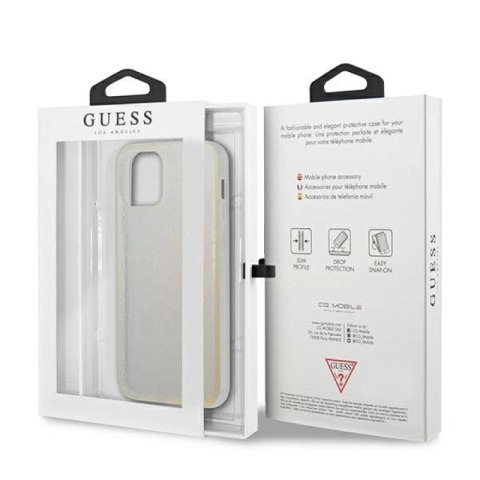 Etui Guess 4G 3D Pattern Collection na iPhone 12 / iPhone 12 Pro - opalizujące Guess