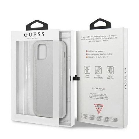 Etui Guess 4G 3D Pattern Collection na iPhone 12 / iPhone 12 Pro - przezroczyste Guess