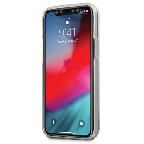 Etui Guess 4G 3D Pattern Collection na iPhone 12 mini - niebiesko-różowe Guess