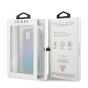 Etui Guess 4G 3D Pattern Collection na iPhone 12 mini - niebiesko-różowe Guess