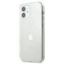 Etui Guess 4G 3D Pattern Collection na iPhone 12 mini - przezroczyste Guess