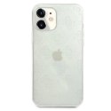 Etui Guess 4G 3D Pattern Collection na iPhone 12 mini - przezroczyste Guess