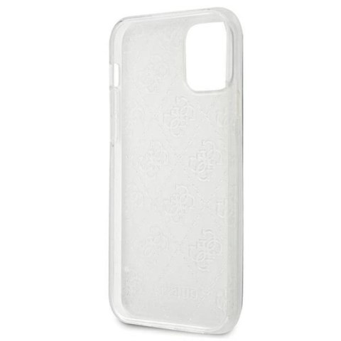 Etui Guess 4G 3D Pattern Collection na iPhone 12 mini - przezroczyste Guess