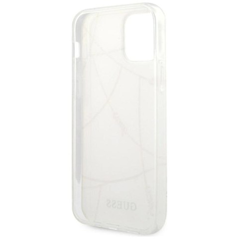 Etui Guess Gold Chain Collection na iPhone 12 mini - białe Guess