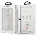 Etui Guess Gold Chain Collection na iPhone 12 mini - białe Guess