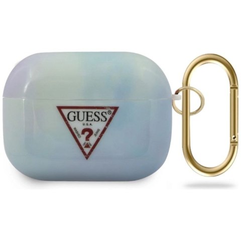 Etui Guess Tie & Dye Collection na AirPods Pro - niebieskie Guess