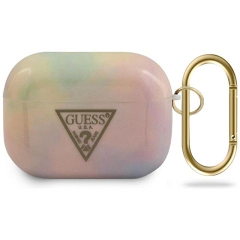 Etui Guess Tie & Dye Collection na AirPods Pro - różowe Guess