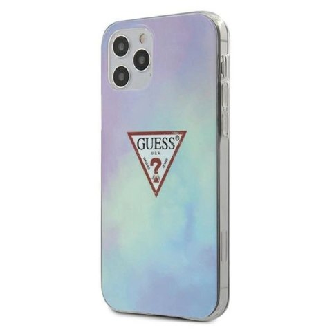 Etui Guess Tie & Dye Collection na iPhone 12 Pro Max - niebieskie Guess
