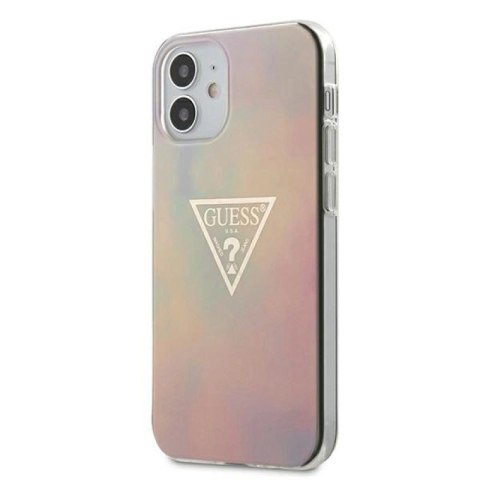 Etui Guess Tie & Dye Collection na iPhone 12 mini - różowe Guess