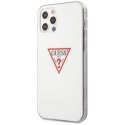 Etui Guess Triangle Collection na iPhone 12 / iPhone 12 Pro - białe Guess