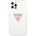 Etui Guess Triangle Collection na iPhone 12 / iPhone 12 Pro - białe Guess
