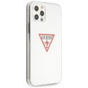 Etui Guess Triangle Collection na iPhone 12 / iPhone 12 Pro - białe Guess