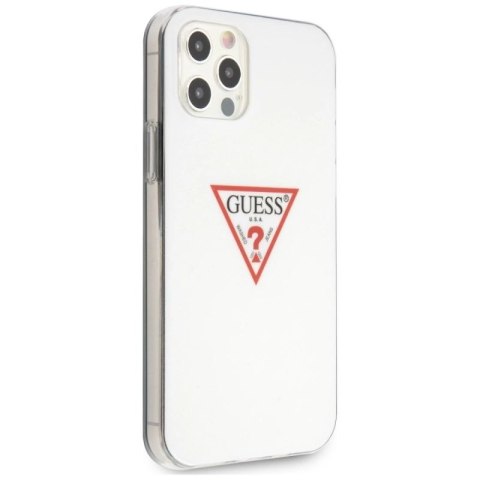 Etui Guess Triangle Collection na iPhone 12 / iPhone 12 Pro - białe Guess