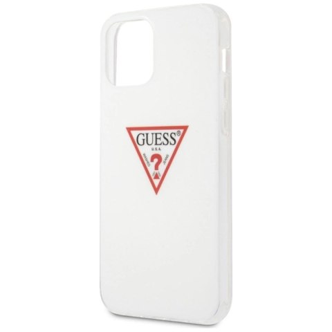 Etui Guess Triangle Collection na iPhone 12 / iPhone 12 Pro - białe Guess