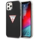 Etui Guess Triangle Collection na iPhone 12 / iPhone 12 Pro - czarne Guess