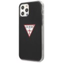 Etui Guess Triangle Collection na iPhone 12 / iPhone 12 Pro - czarne Guess