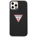 Etui Guess Triangle Collection na iPhone 12 / iPhone 12 Pro - czarne Guess