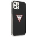 Etui Guess Triangle Collection na iPhone 12 / iPhone 12 Pro - czarne Guess
