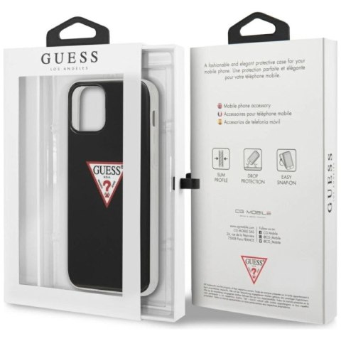 Etui Guess Triangle Collection na iPhone 12 / iPhone 12 Pro - czarne Guess