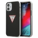 Etui Guess Triangle Collection na iPhone 12 mini - czarne Guess
