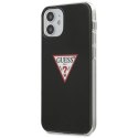 Etui Guess Triangle Collection na iPhone 12 mini - czarne Guess