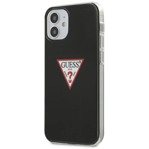 Etui Guess Triangle Collection na iPhone 12 mini - czarne Guess