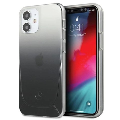 Etui Mercedes Transparent Line na iPhone 12 mini - czarne Mercedes