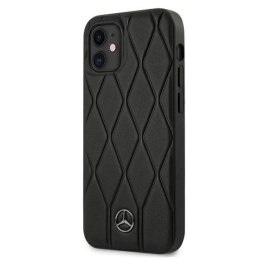 Etui Mercedes Wave Line na iPhone 12 mini - czarne Mercedes