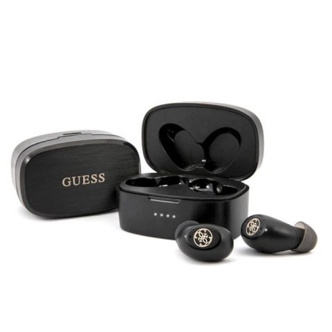 Słuchawki Bluetooth Guess 4G TWS + stacja dokująca - czarne Guess