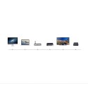 Ugreen płaski kabel przewód internetowy sieciowy Ethernet patchcord RJ45 Cat 7 STP LAN 10 Gbps 10 m czarny (NW106 11265) UGREEN