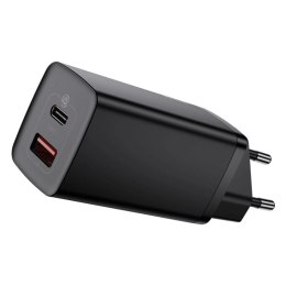 Baseus GaN2 Lite szybka ładowarka sieciowa 65W USB / USB Typ C Quick Charge 3.0 Power Delivery (azotek galu) czarny (CCGAN2L-B01 Baseus