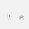 Baseus Golden Contactor Pro szybka ładowarka samochodowa 2x USB 40 W Quick Charge SCP FCP AFC + kabel USB - USB Typ C szary (TZC Baseus