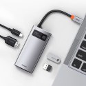 Baseus Metal Gleam 4w1 wielofunkcyjny HUB USB Typ C - USB Typ C Power Delivery 100 W / HDMI 4K 30 Hz / USB 3.2 Gen 1 / USB 2.0 ( Baseus