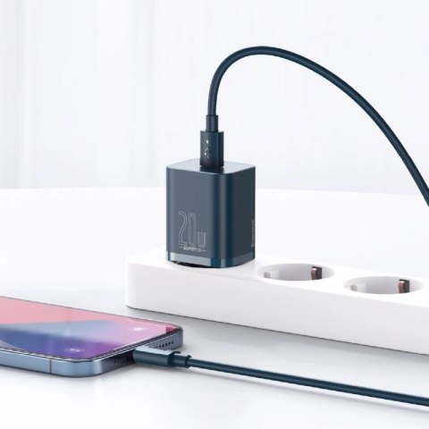 Baseus Super Si 1C szybka ładowarka USB Typ C 20 W Power Delivery niebieski (CCSUP-B03) Baseus